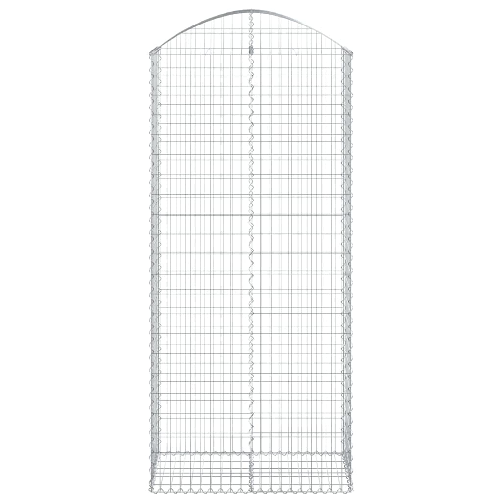 Cesto Gabbione ad Arco 100x50x220/240 cm Ferro Zincato - homemem39