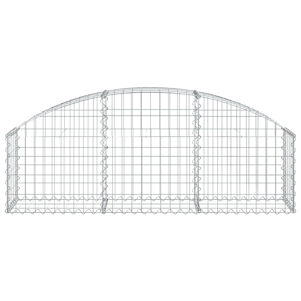 Cesto Gabbione ad Arco 150x30x40/60 cm Ferro Zincato - homemem39
