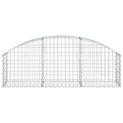 Cesto Gabbione ad Arco 150x30x40/60 cm Ferro Zincato - homemem39