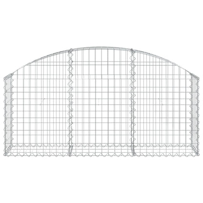 Cesto Gabbione ad Arco 150x30x60/80 cm Ferro Zincato - homemem39