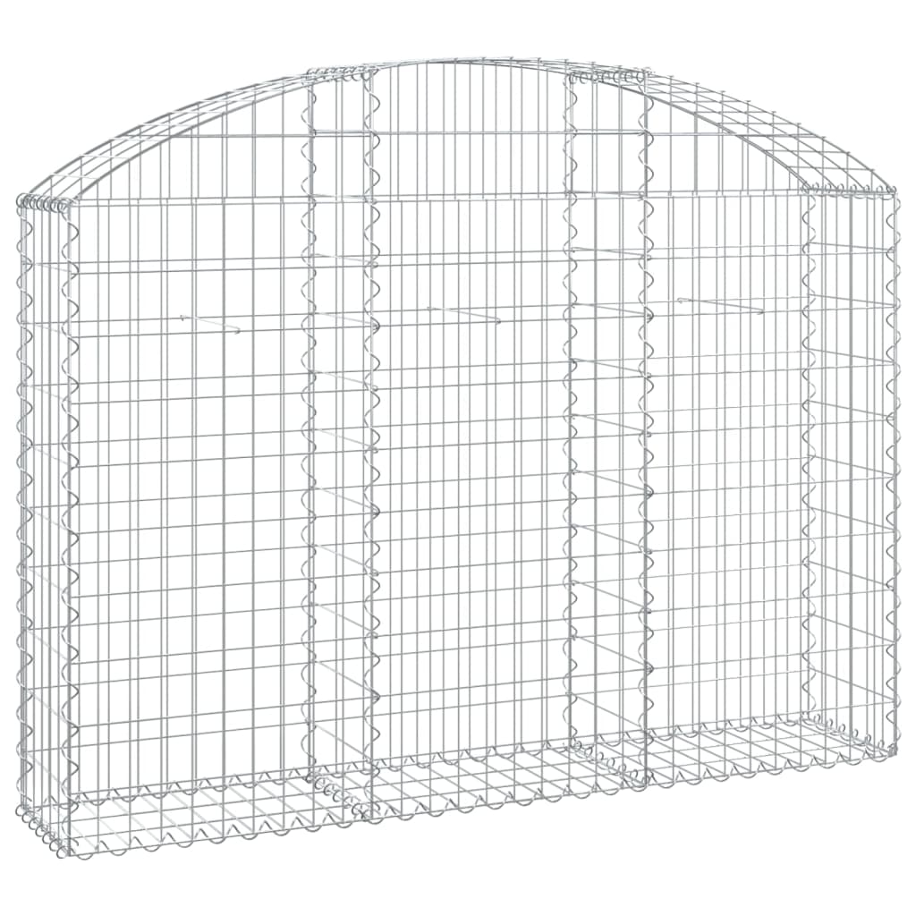 Cesto Gabbione ad Arco 150x30x100/120 cm Ferro Zincato - homemem39