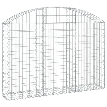 Cesto Gabbione ad Arco 150x30x100/120 cm Ferro Zincato - homemem39