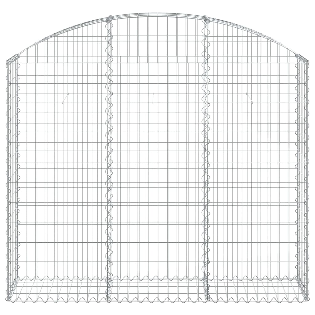Cesto Gabbione ad Arco 150x30x120/140 cm Ferro Zincato | homemem39