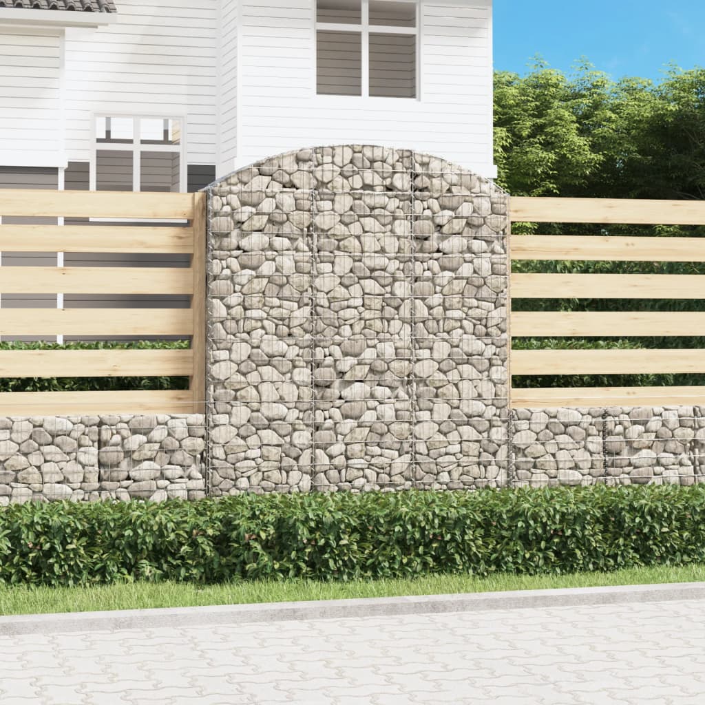 Cesto Gabbione ad Arco 150x30x180/200 cm Ferro Zincato | homemem39