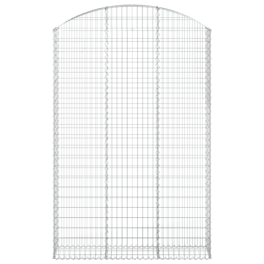 Cesto Gabbione ad Arco 150x30x220/240 cm Ferro Zincato - homemem39