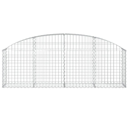 Cesto Gabbione ad Arco 200x30x60/80 cm Ferro Zincato | homemem39