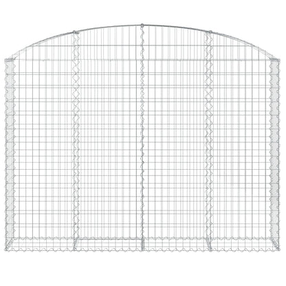 Cesto Gabbione ad Arco 200x30x140/160 cm Ferro Zincato | homemem39