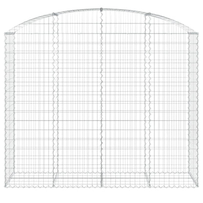 Cesto Gabbione ad Arco 200x50x160/180 cm Ferro Zincato - homemem39