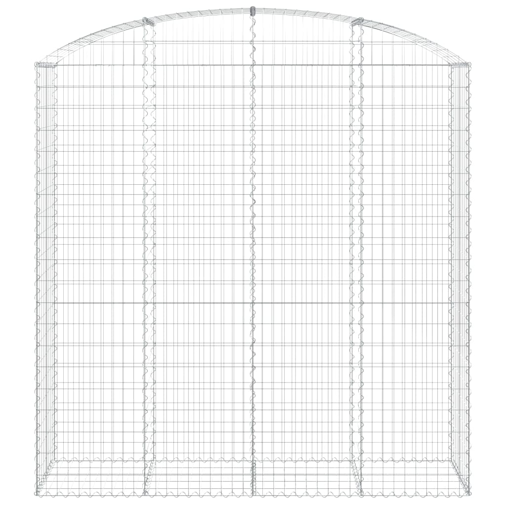 Cesto Gabbione ad Arco 200x50x200/220 cm Ferro Zincato - homemem39