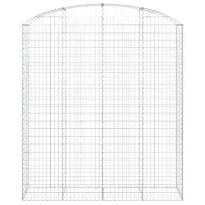 Cesto Gabbione ad Arco 200x50x220/240 cm Ferro Zincato - homemem39