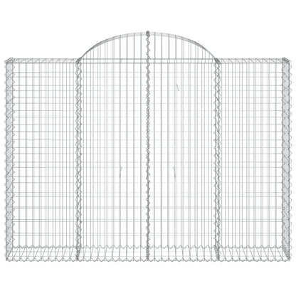 Cesto Gabbione ad Arco 200x30x140/160 cm Ferro Zincato | homemem39