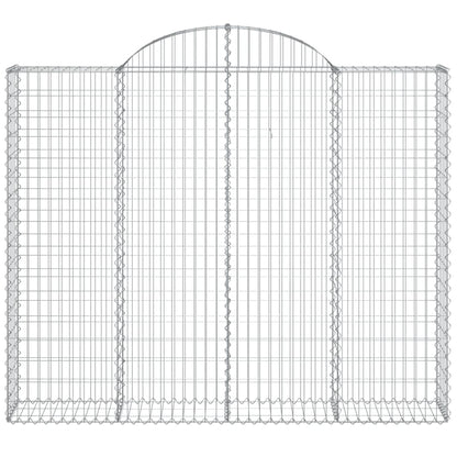Cesto Gabbione ad Arco 200x30x160/180 cm Ferro Zincato