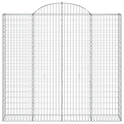 Cesto Gabbione ad Arco 200x30x180/200 cm Ferro Zincato