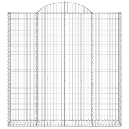 Cesto Gabbione ad Arco 200x30x200/220 cm Ferro Zincato
