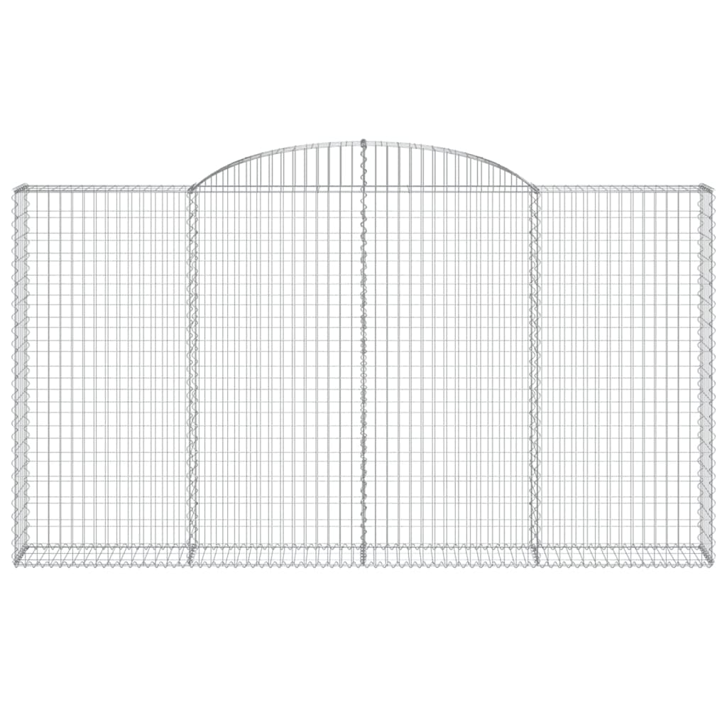 Cesto Gabbione ad Arco 300x30x160/180 cm Ferro Zincato - homemem39