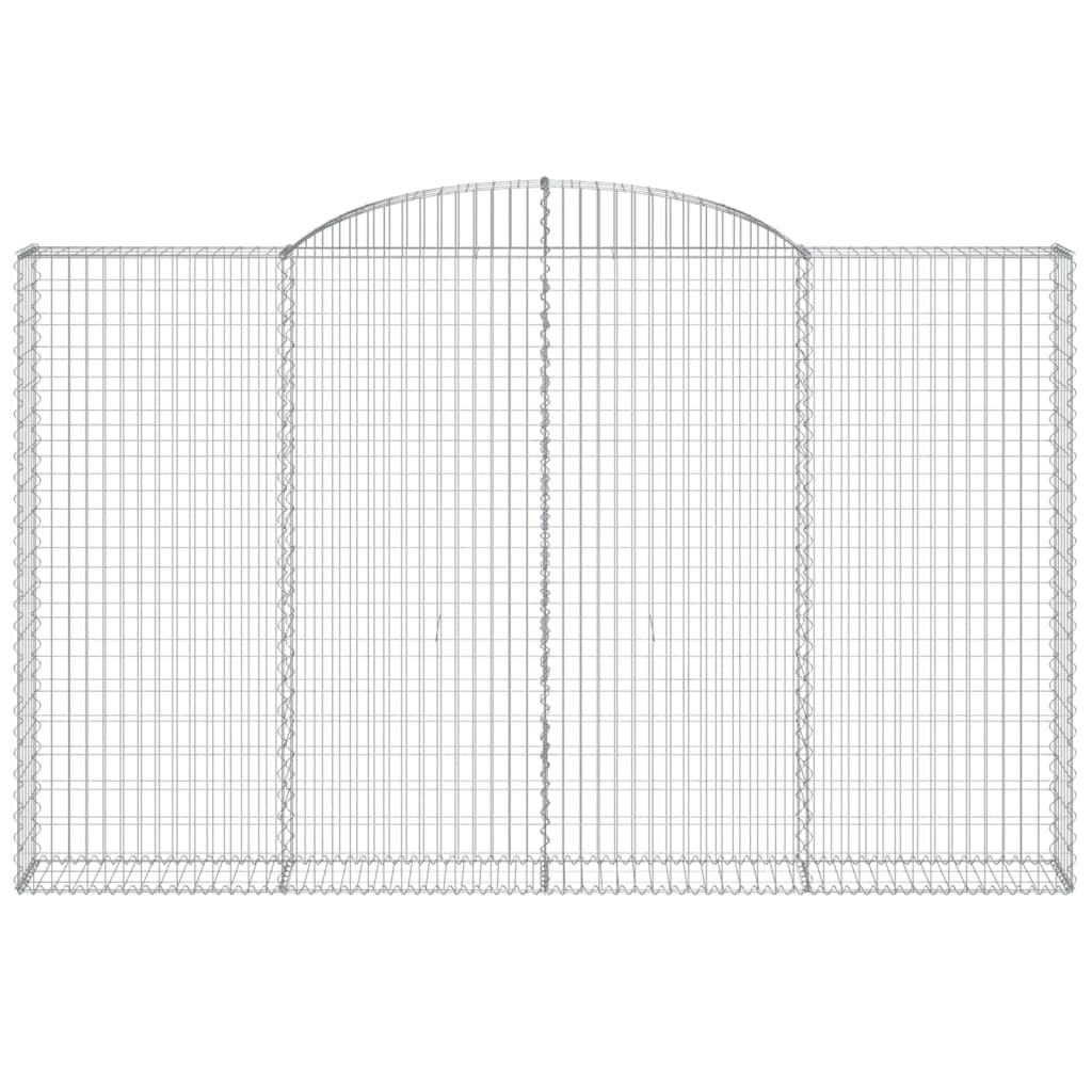 Cesto Gabbione ad Arco 300x30x180/200 cm Ferro Zincato - homemem39