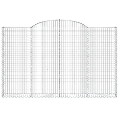 Cesto Gabbione ad Arco 300x30x180/200 cm Ferro Zincato - homemem39