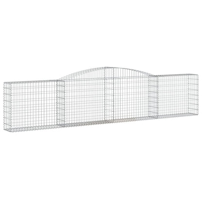 Cesto Gabbione ad Arco 400x30x80/100 cm Ferro Zincato - homemem39