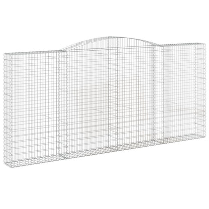 Cesto Gabbione ad Arco 400x30x180/200 cm Ferro Zincato - homemem39