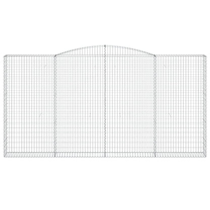 Cesto Gabbione ad Arco 400x30x200/220 cm Ferro Zincato - homemem39