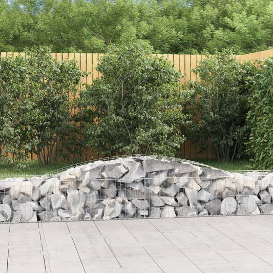 Cesto Gabbione ad Arco 400x50x40/60 cm Ferro Zincato - homemem39