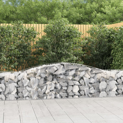 Cesto Gabbione ad Arco 400x50x60/80 cm Ferro Zincato - homemem39