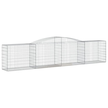Cesto Gabbione ad Arco 400x50x80/100 cm Ferro Zincato - homemem39