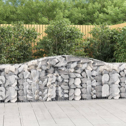 Cesto Gabbione ad Arco 400x50x80/100 cm Ferro Zincato - homemem39