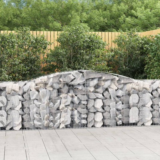 Cesto Gabbione ad Arco 400x50x80/100 cm Ferro Zincato - homemem39