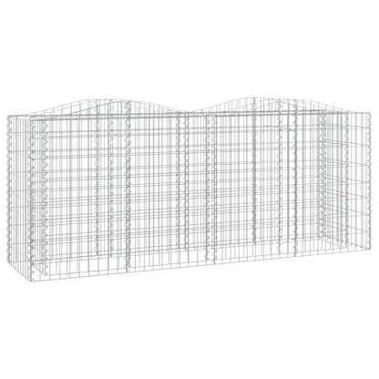 Gabbione ad Arco con Letto Rialzato 200x50x100 cm Ferro Zincato - homemem39