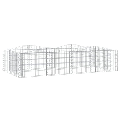 Gabbione ad Arco con Letto Rialzato 200x100x50 cm Ferro Zincato | homemem39