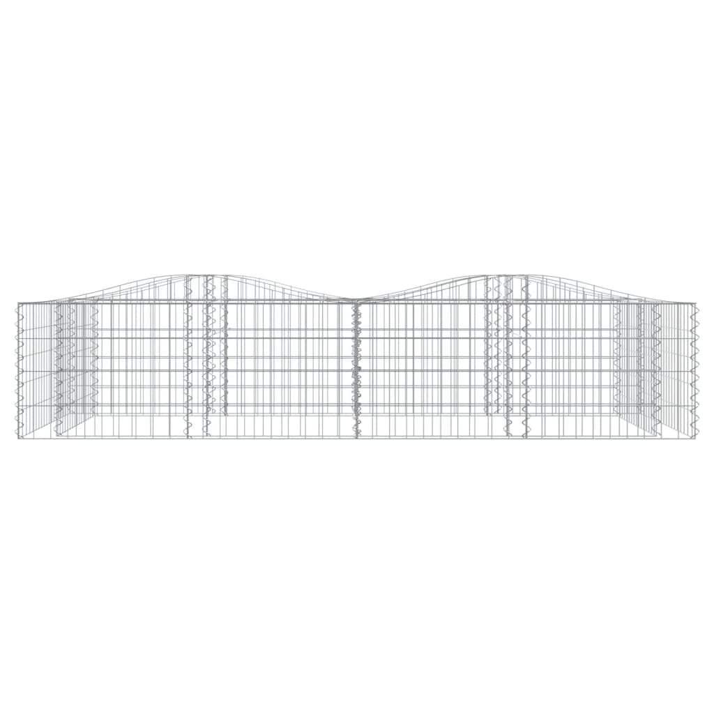 Gabbione ad Arco con Letto Rialzato 200x100x50 cm Ferro Zincato | homemem39