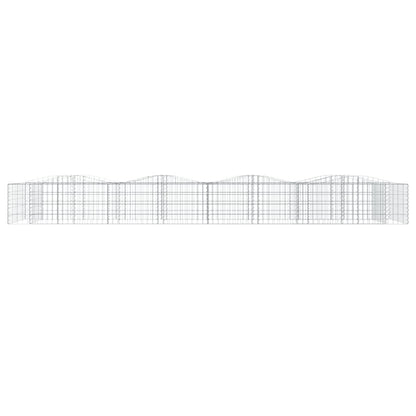 Gabbione ad Arco con Letto Rialzato 600x100x50 cm Ferro Zincato | homemem39
