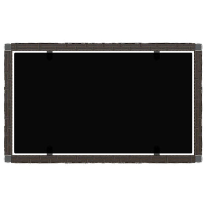 Set Mobili da Giardino 4 pz con Cuscini in Polyrattan Marrone - homemem39