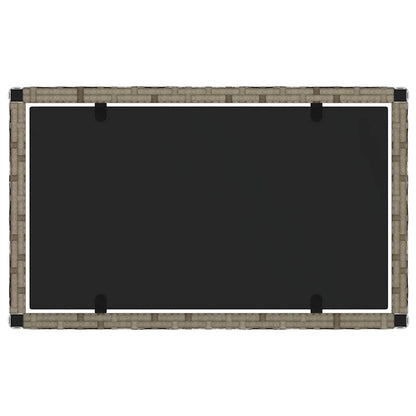 Set Divani da Giardino 4 pz con Cuscini in Polyrattan Grigio - homemem39