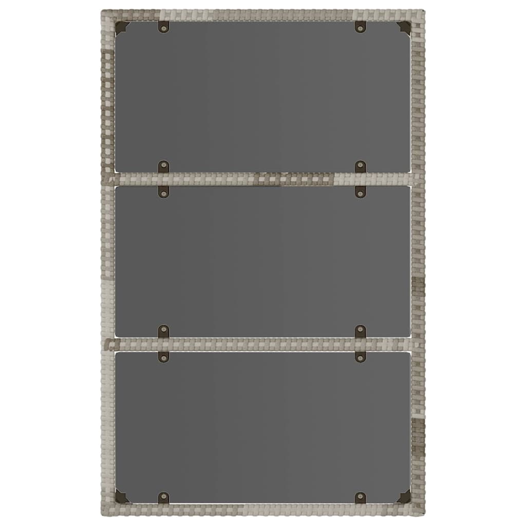 Set Divani da Giardino 6 pz con Cuscini in Polyrattan Grigio