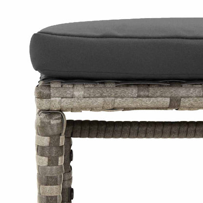 Set Divani da Giardino 6 pz con Cuscini in Polyrattan Grigio | homemem39