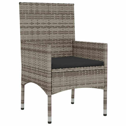 Set Divani da Giardino 6 pz con Cuscini in Polyrattan Grigio | homemem39