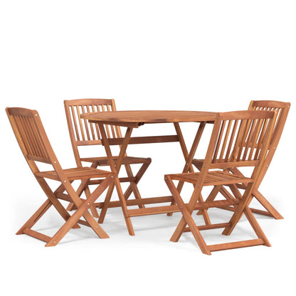 Set da Pranzo per Giardino 5 pz in Legno Massello di Acacia | homemem39