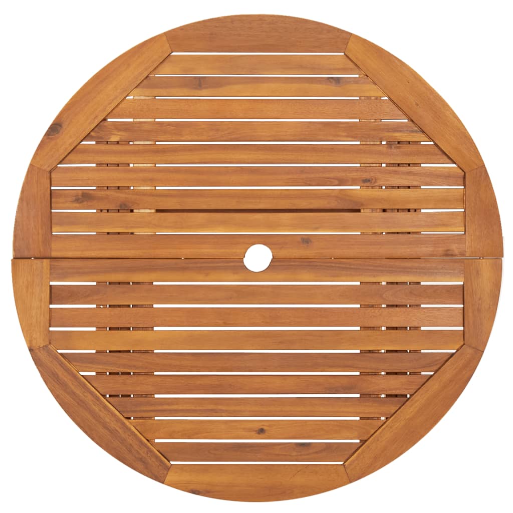 Set da Pranzo per Giardino 5 pz in Legno Massello di Acacia | homemem39