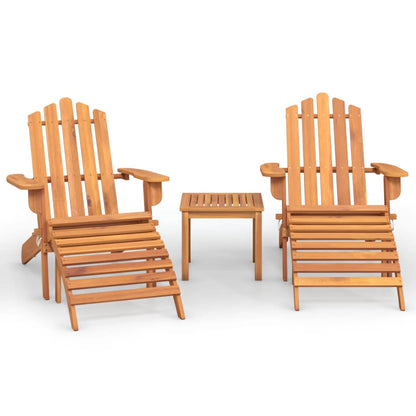 Set Salotto da Giardino Adirondack 3pz Legno Massello di Acacia | homemem39
