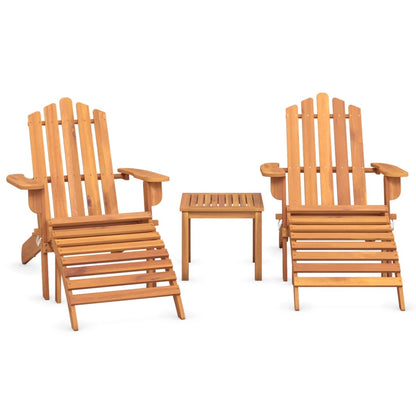 Set Salotto da Giardino Adirondack 3pz Legno Massello di Acacia | homemem39