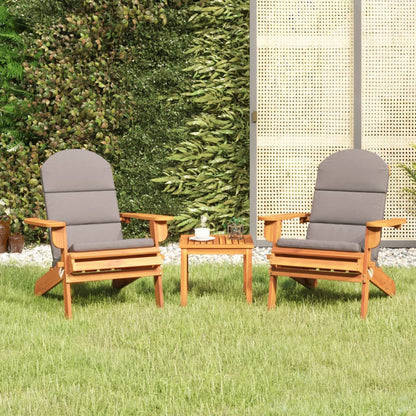 Set Salotto da Giardino Adirondack 3pz Legno Massello di Acacia | homemem39