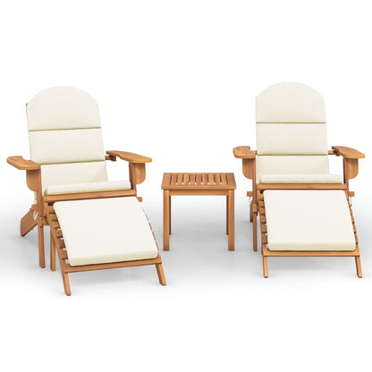 Set Salotto da Giardino Adirondack 3pz Legno Massello di Acacia | homemem39