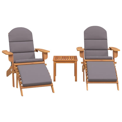 Set Salotto da Giardino Adirondack 3pz Legno Massello di Acacia | homemem39