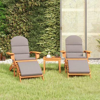 Set Salotto da Giardino Adirondack 3pz Legno Massello di Acacia | homemem39