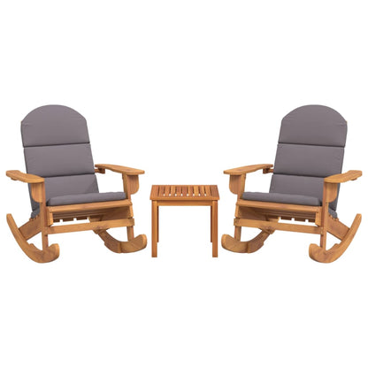 Set Salotto da Giardino Adirondack 3pz Legno Massello di Acacia | homemem39