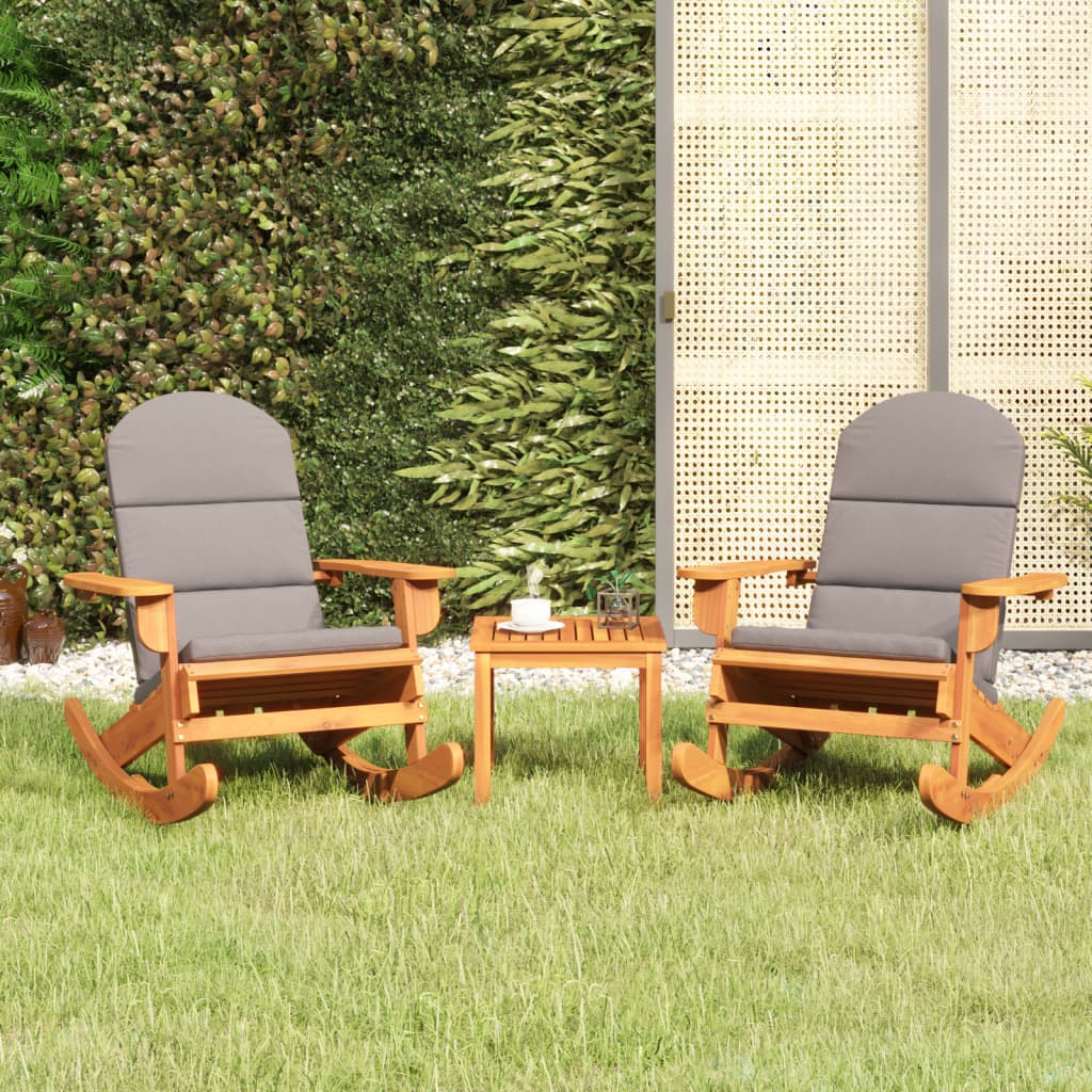 Set Salotto da Giardino Adirondack 3pz Legno Massello di Acacia | homemem39