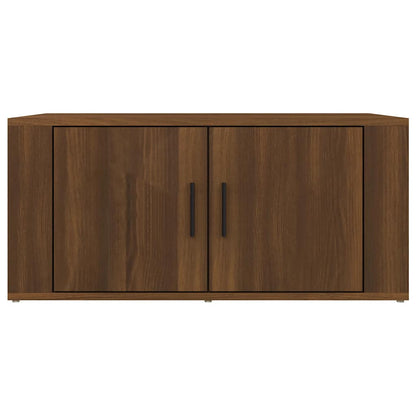 Tavolino da Salotto Rovere Marrone 80x50x36cm Legno Multistrato