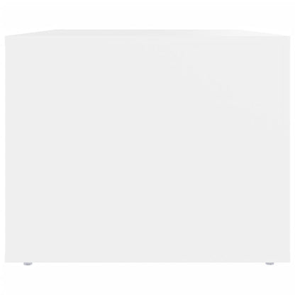 Tavolino da Salotto Bianco 80x50x40 cm in Legno Multistrato | homemem39